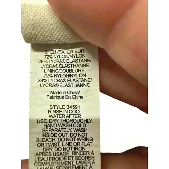 TORY BURCH ONE PIECE SOLID RUFFLE UNDER WIRE BLACK S/P SWIMSUIT / BODYSUIT - Picture 14 of 15